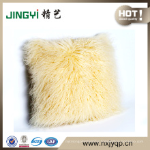 Decorative Mongolian Tibetan Lamb Fur Cushion